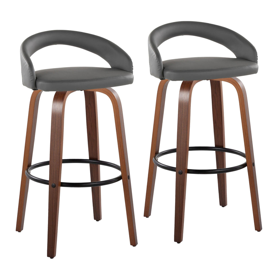 Grotto Upholstered 30" Fixed-Height Barstool - Set of 2