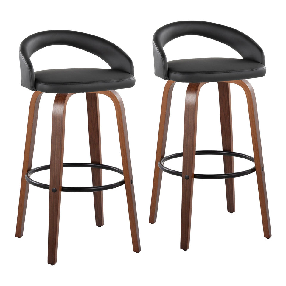 Grotto Upholstered 30" Fixed-Height Barstool - Set of 2