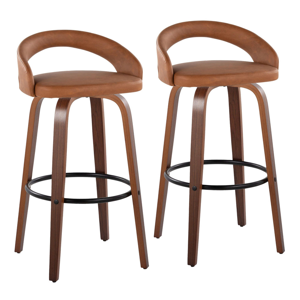 Grotto Upholstered 30" Fixed-Height Barstool - Set of 2