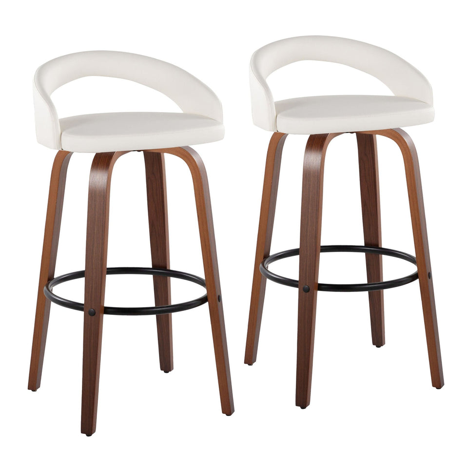 Grotto Upholstered 30" Fixed-Height Barstool - Set of 2