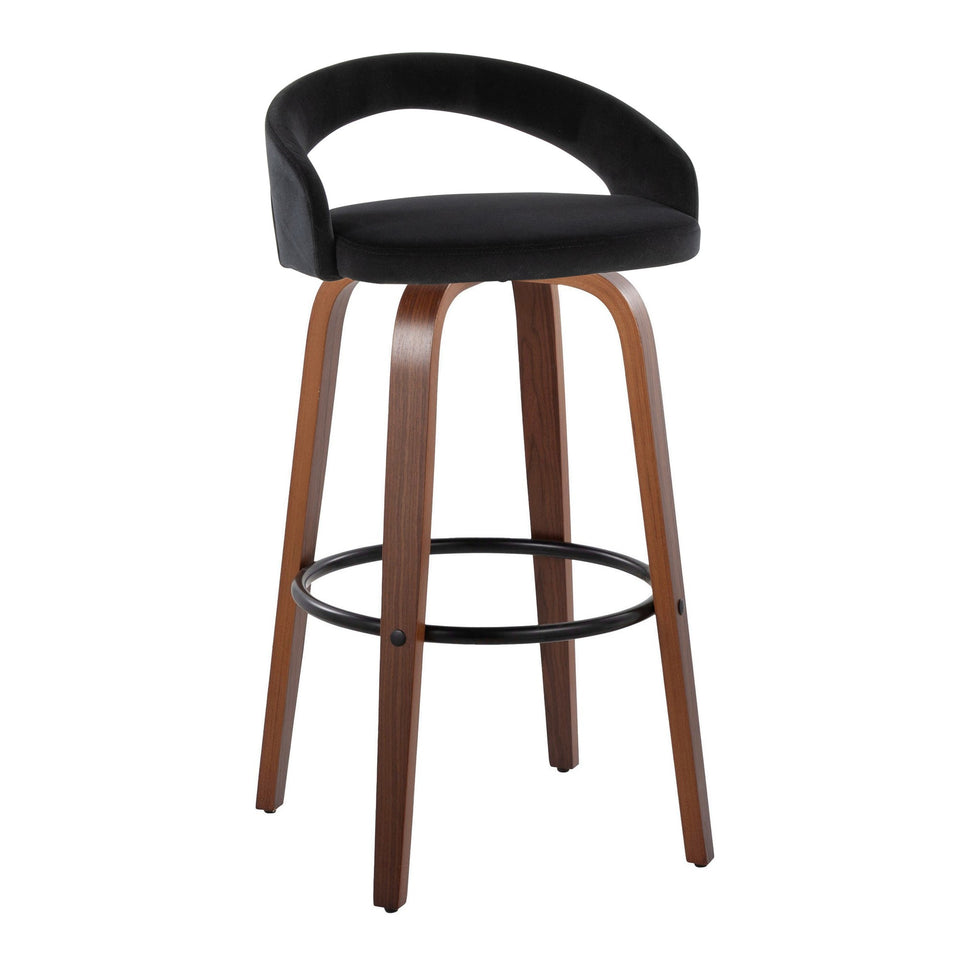 Grotto Upholstered 30" Fixed-Height Barstool - Set of 2