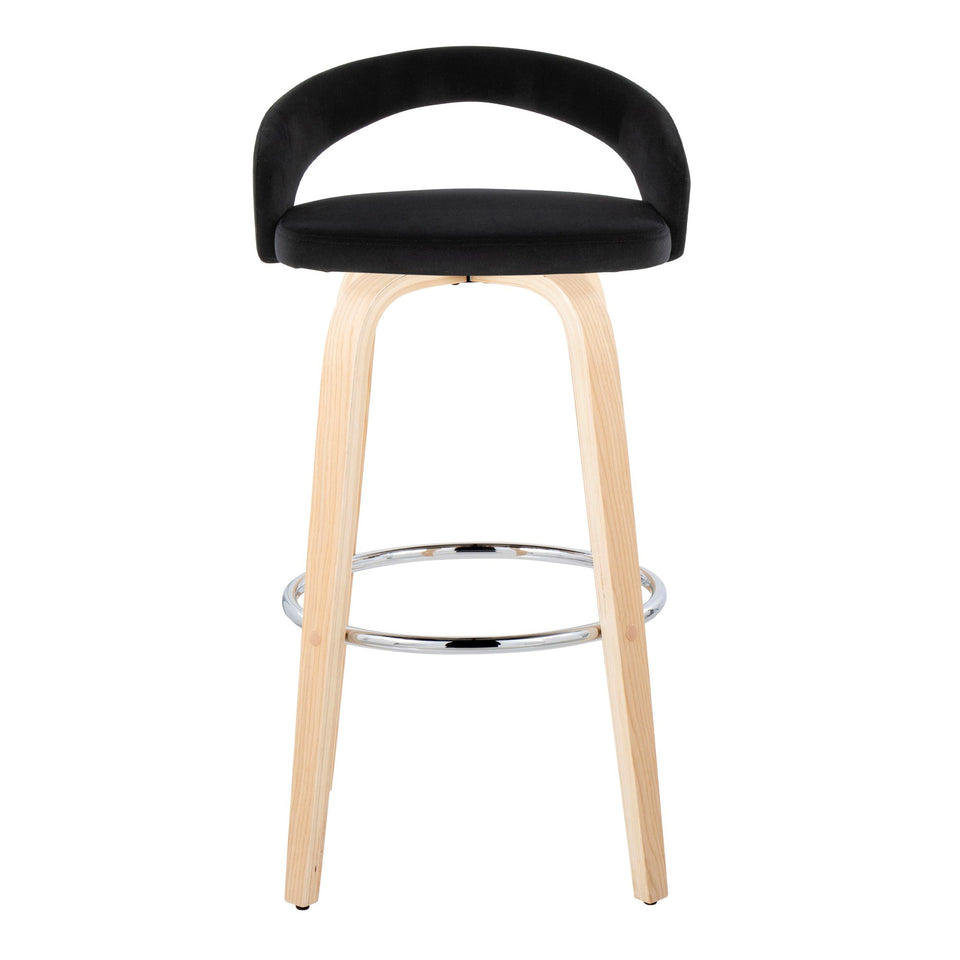 Grotto Upholstered 30" Fixed-Height Barstool - Set of 2