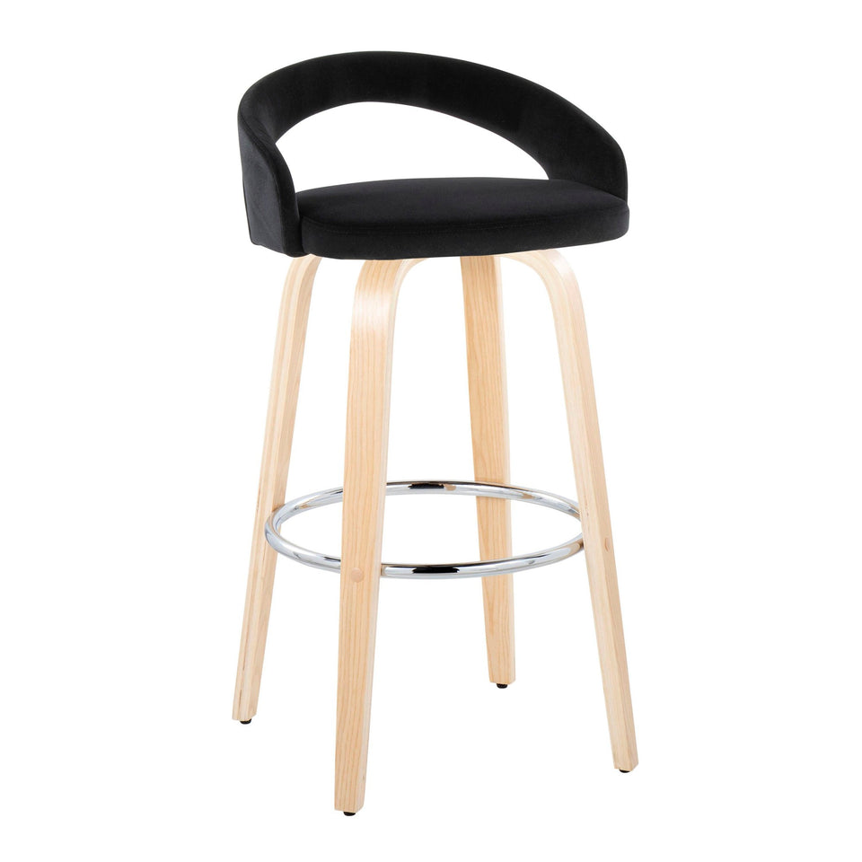 Grotto Upholstered 30" Fixed-Height Barstool - Set of 2