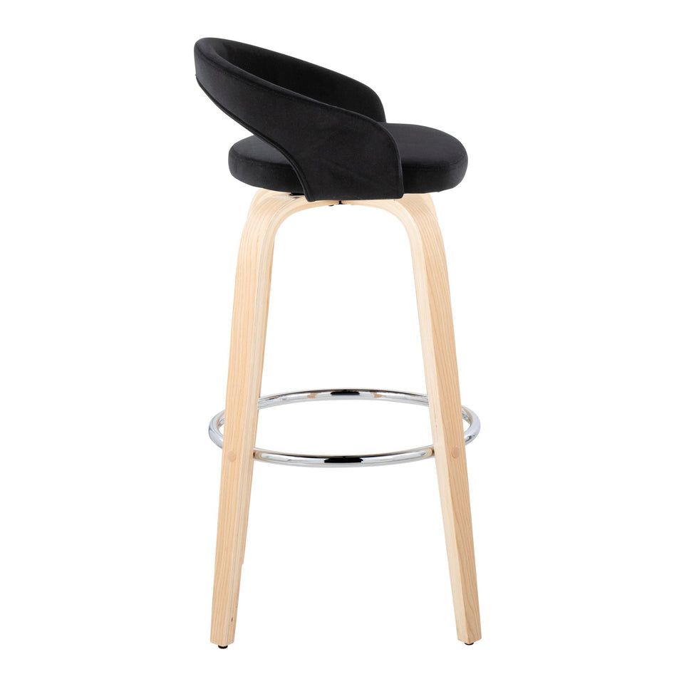 Grotto Upholstered 30" Fixed-Height Barstool - Set of 2