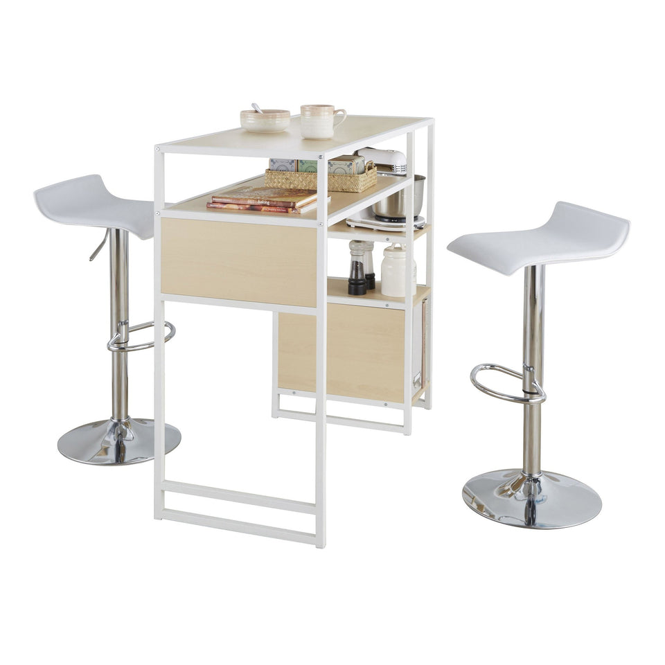 Display-ale Bar Set with Storage - 3 Piece