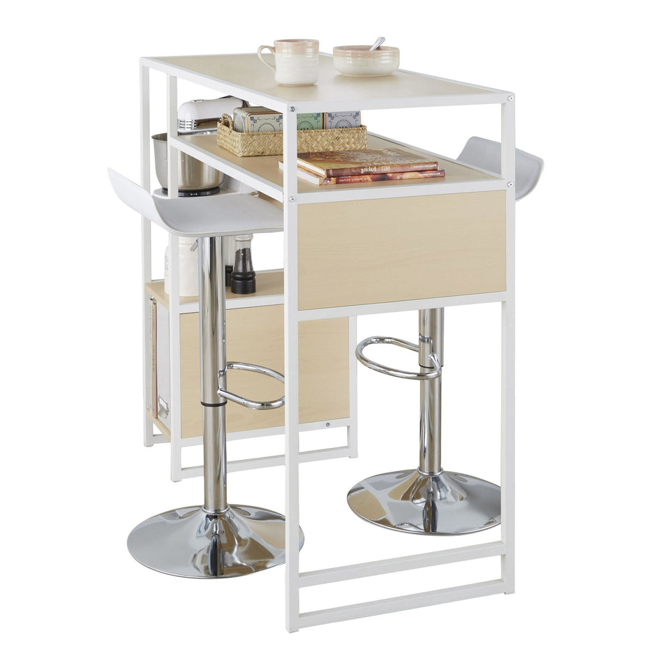 Display-ale Bar Set with Storage - 3 Piece