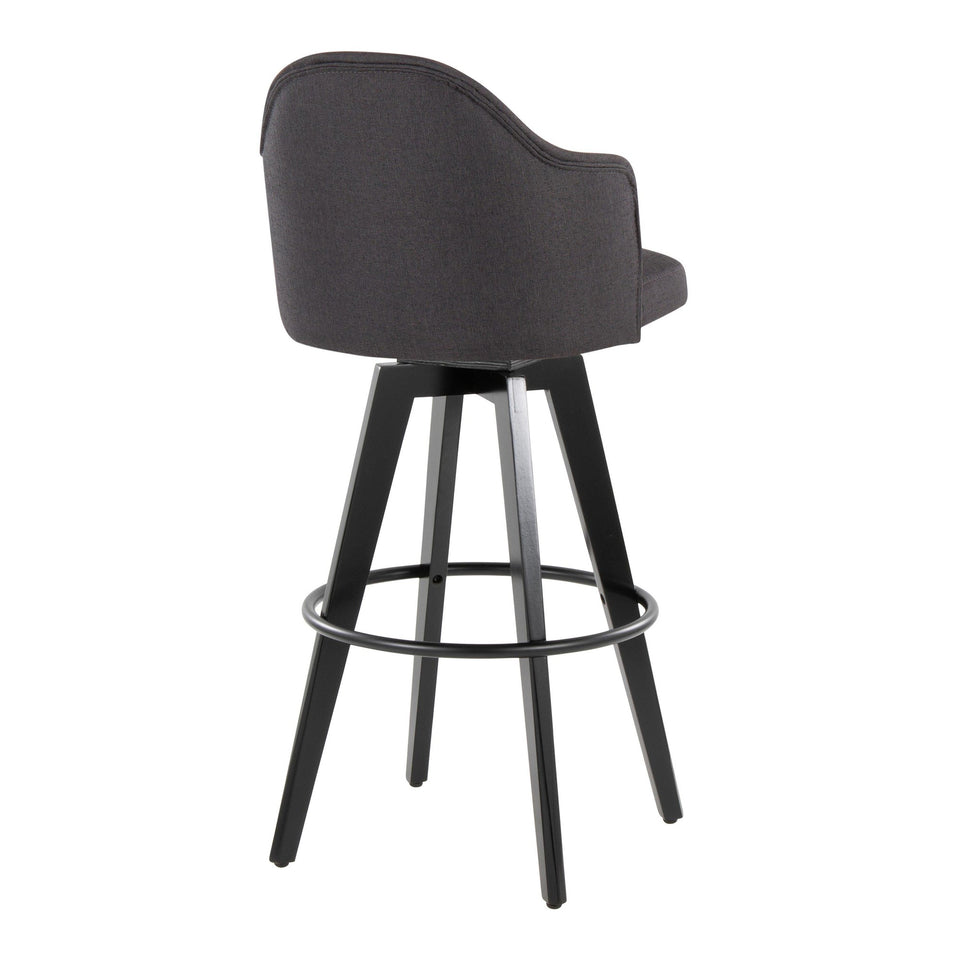Ahoy Upholstered 30" Fixed-Height Barstool - Set of 2