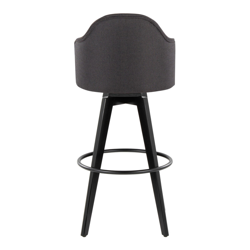 Ahoy Upholstered 30" Fixed-Height Barstool - Set of 2