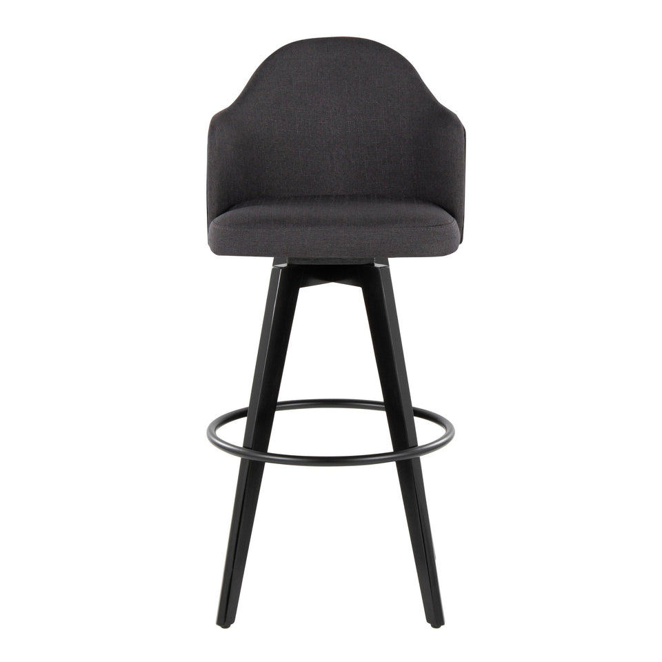 Ahoy Upholstered 30" Fixed-Height Barstool - Set of 2