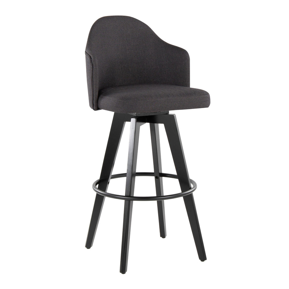 Ahoy Upholstered 30" Fixed-Height Barstool - Set of 2
