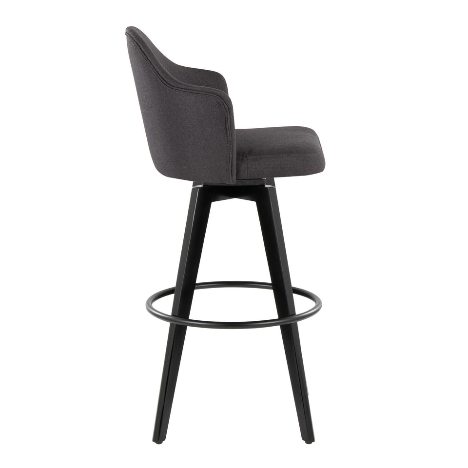 Ahoy Upholstered 30" Fixed-Height Barstool - Set of 2
