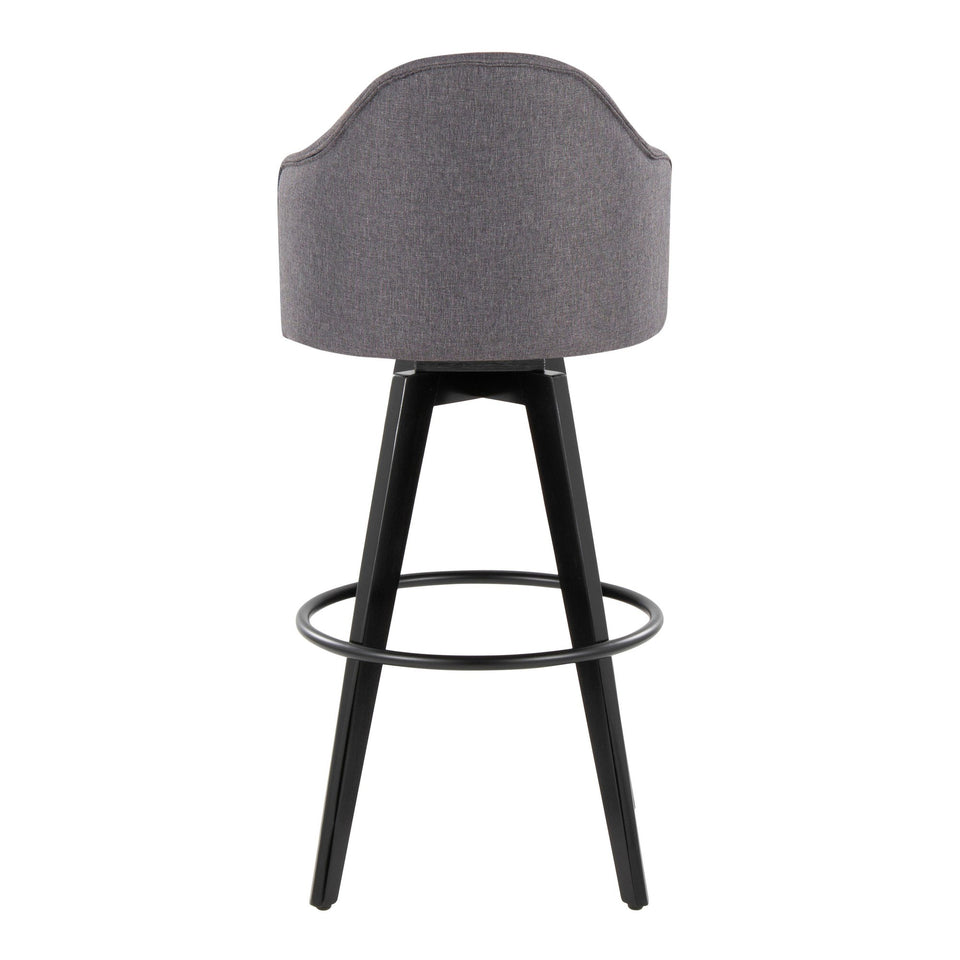 Ahoy Upholstered 30" Fixed-Height Barstool - Set of 2