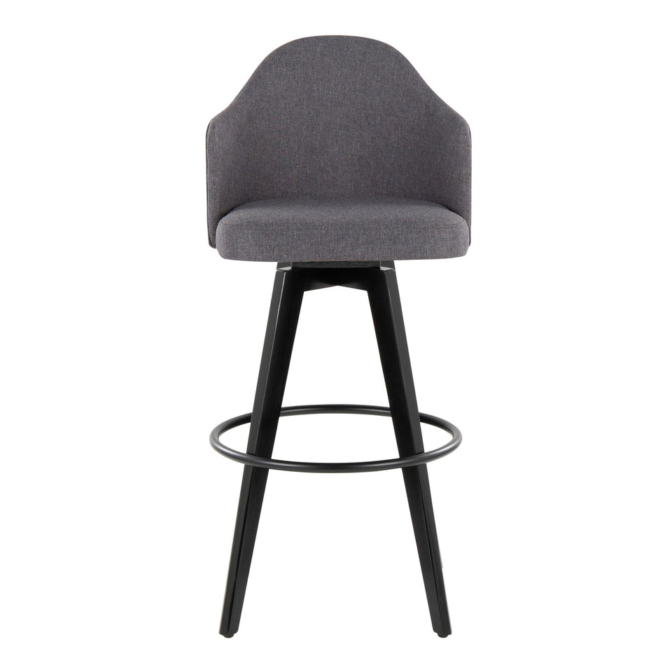 Ahoy Upholstered 30" Fixed-Height Barstool - Set of 2