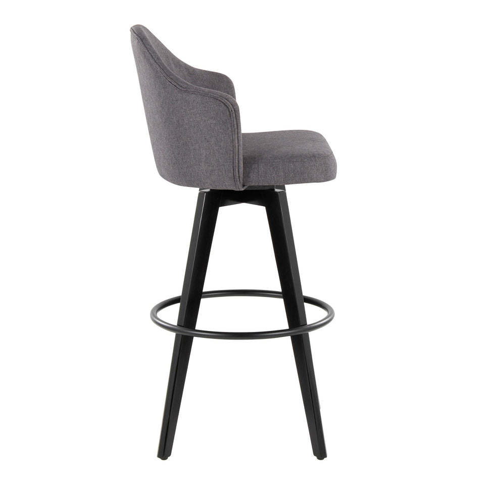 Ahoy Upholstered 30" Fixed-Height Barstool - Set of 2