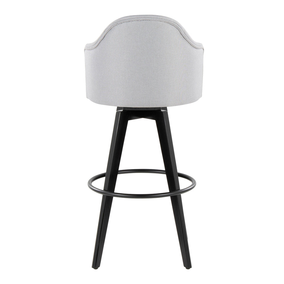 Ahoy Upholstered 30" Fixed-Height Barstool - Set of 2