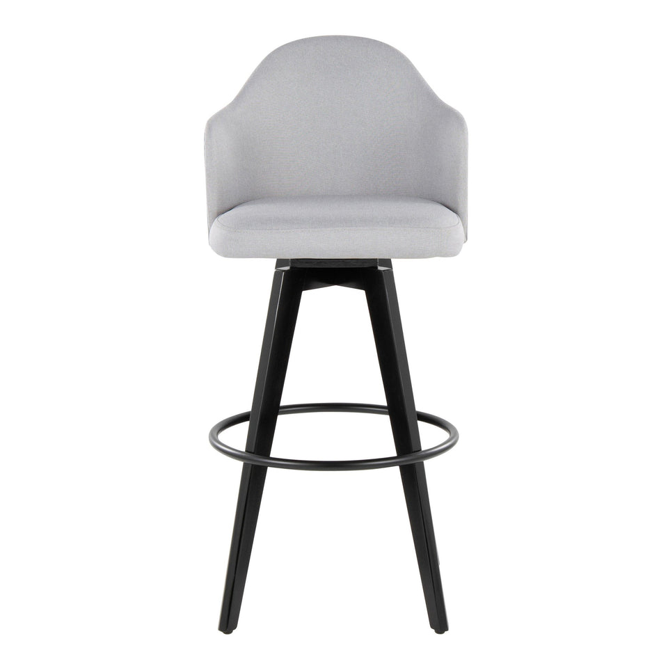 Ahoy Upholstered 30" Fixed-Height Barstool - Set of 2