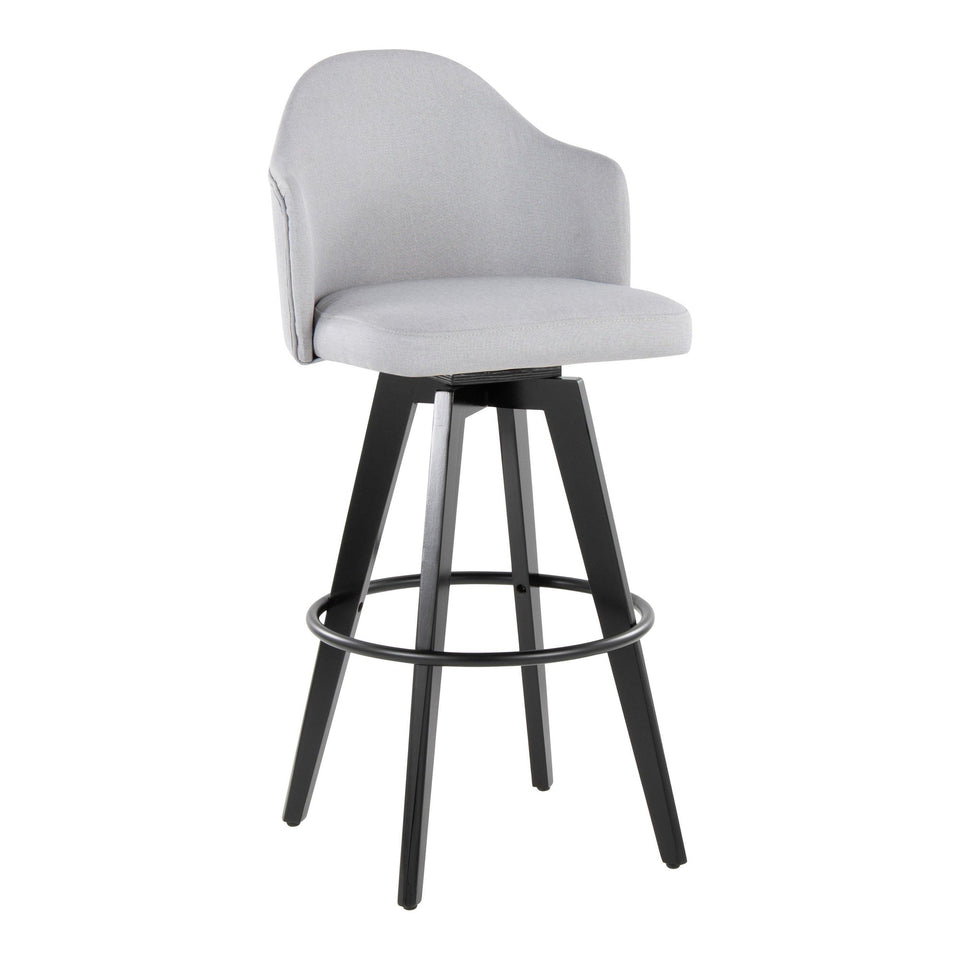 Ahoy Upholstered 30" Fixed-Height Barstool - Set of 2