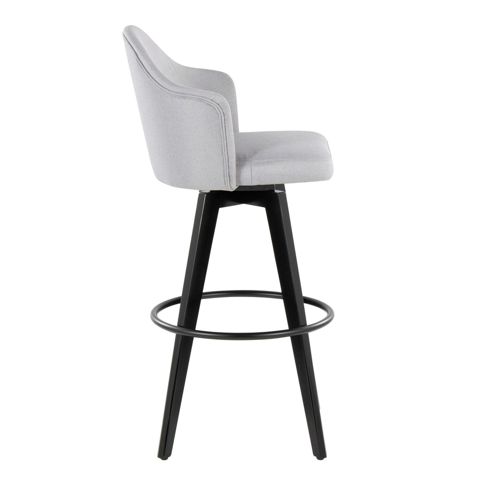 Ahoy Upholstered 30" Fixed-Height Barstool - Set of 2
