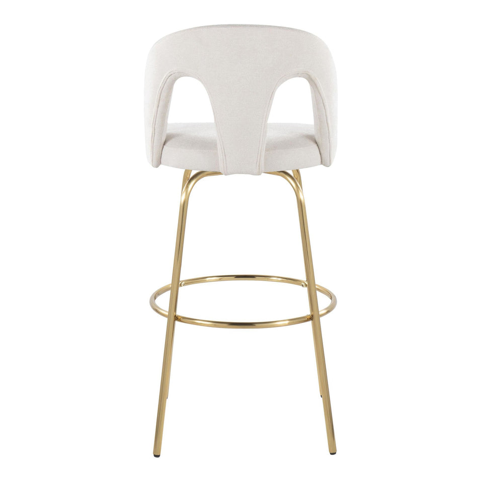 Ava Upholstered 30" Fixed-Height Barstool - Set of 2