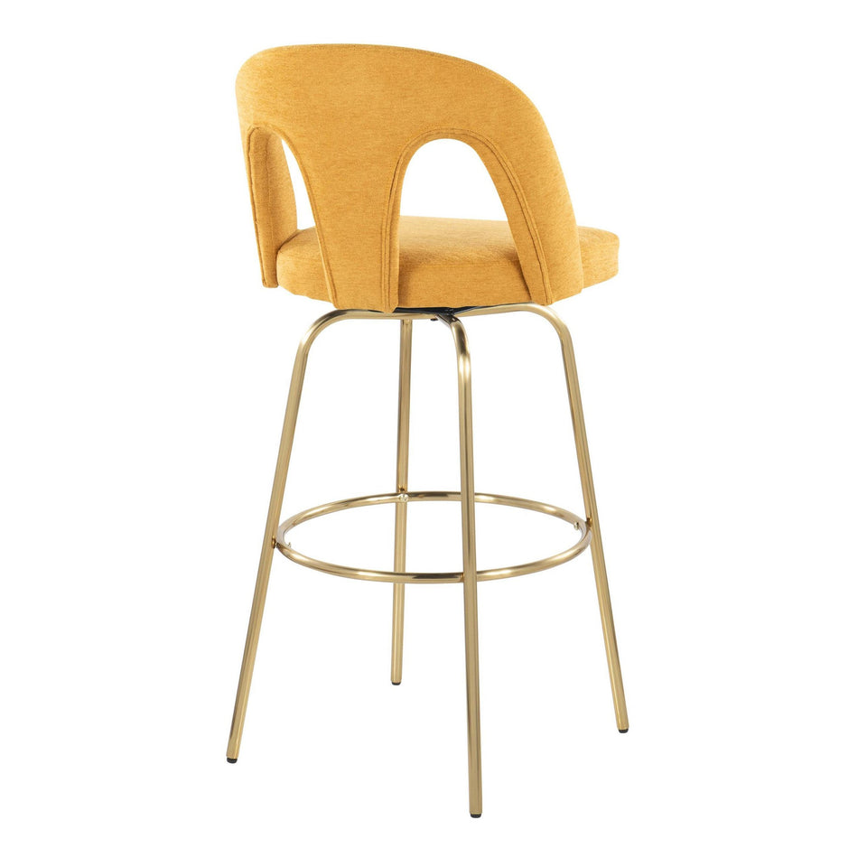 Ava Upholstered 30" Fixed-Height Barstool - Set of 2