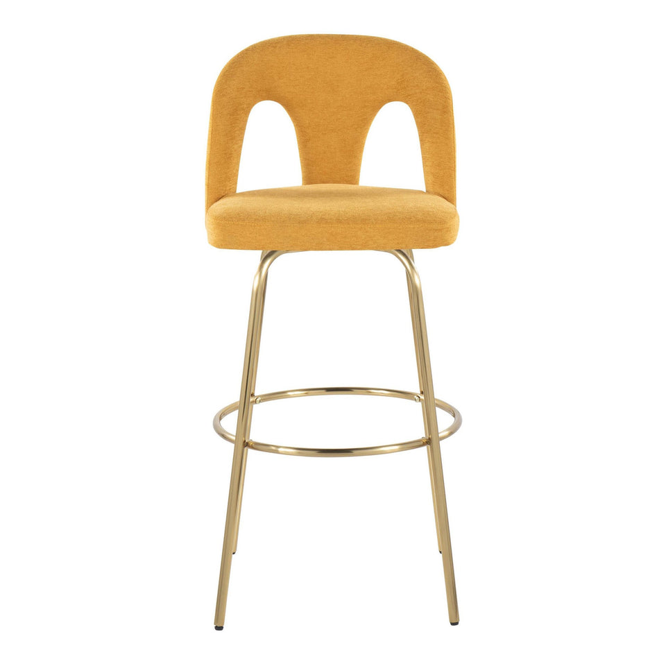 Ava Upholstered 30" Fixed-Height Barstool - Set of 2
