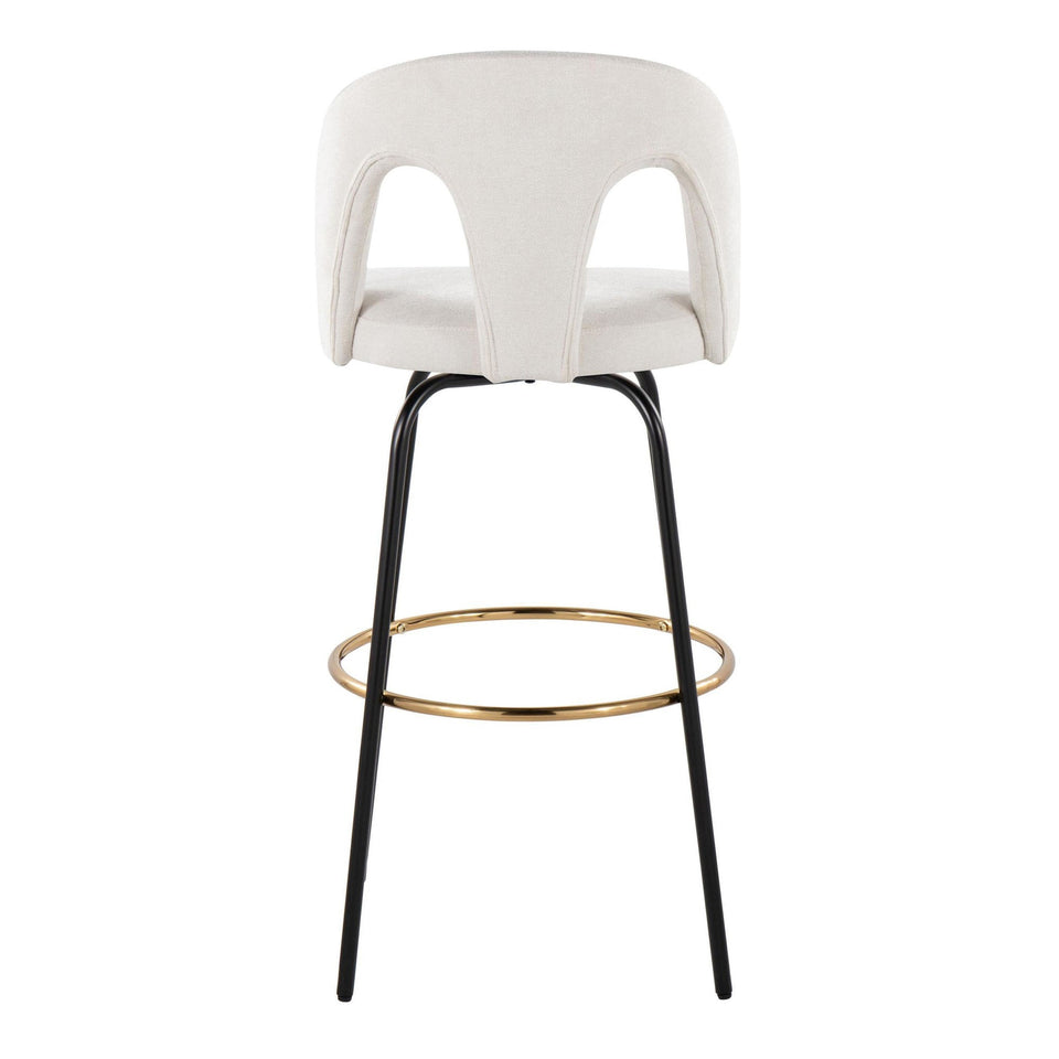 Ava Upholstered 30" Fixed-Height Barstool - Set of 2