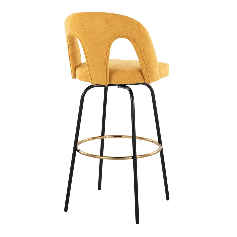 Ava Upholstered 30" Fixed-Height Barstool - Set of 2