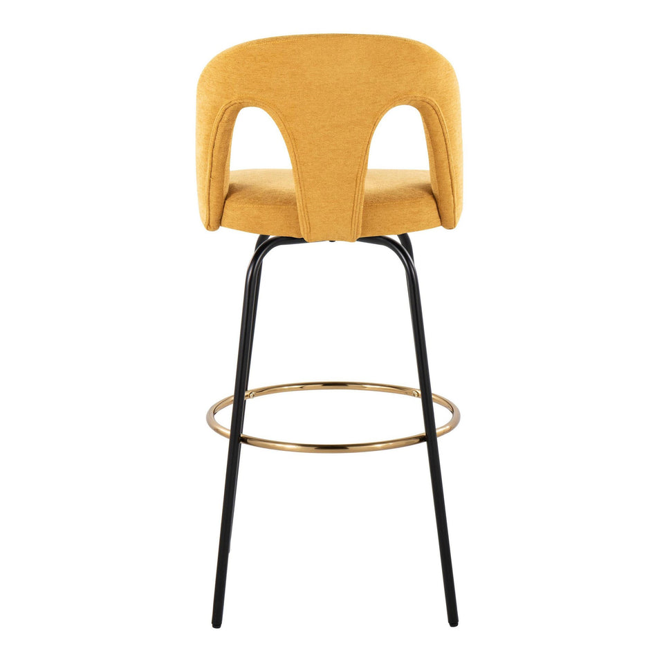 Ava Upholstered 30" Fixed-Height Barstool - Set of 2