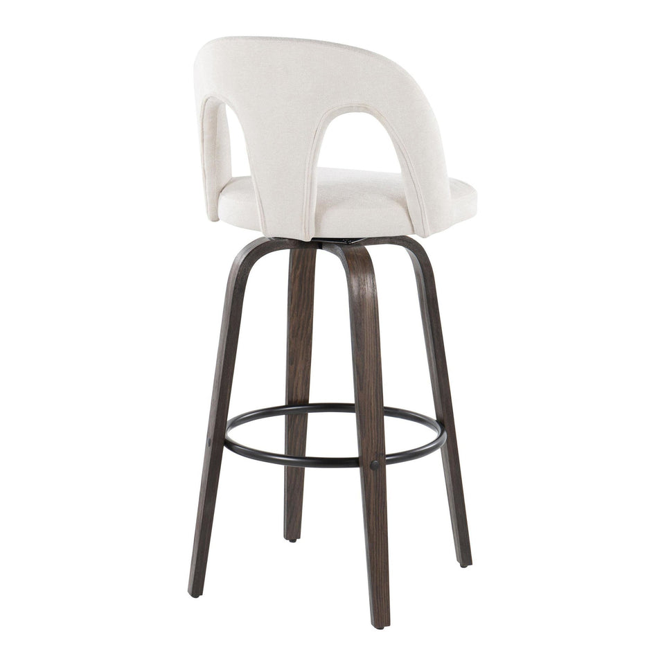 Ava Upholstered 30" Fixed-Height Barstool - Set of 2