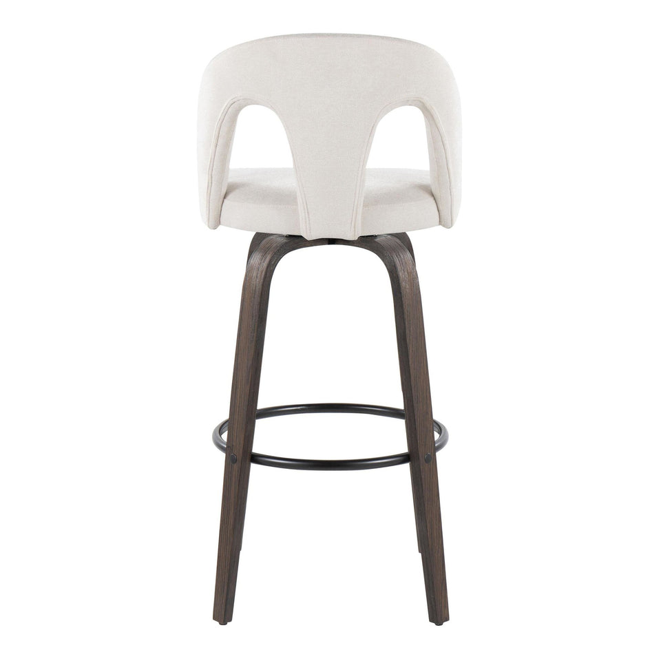 Ava Upholstered 30" Fixed-Height Barstool - Set of 2