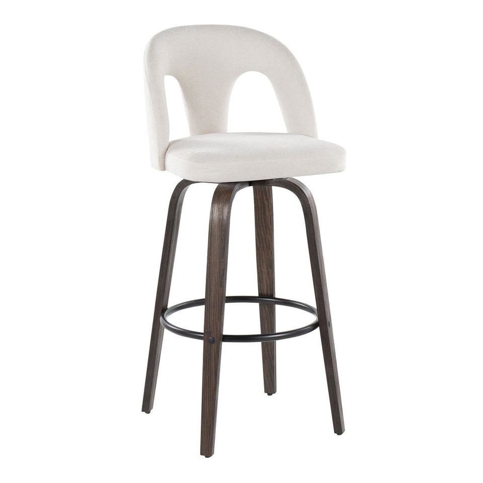 Ava Upholstered 30" Fixed-Height Barstool - Set of 2