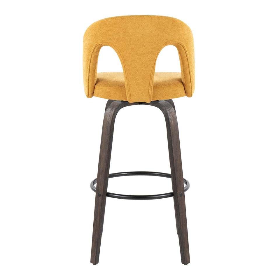 Ava Upholstered 30" Fixed-Height Barstool - Set of 2