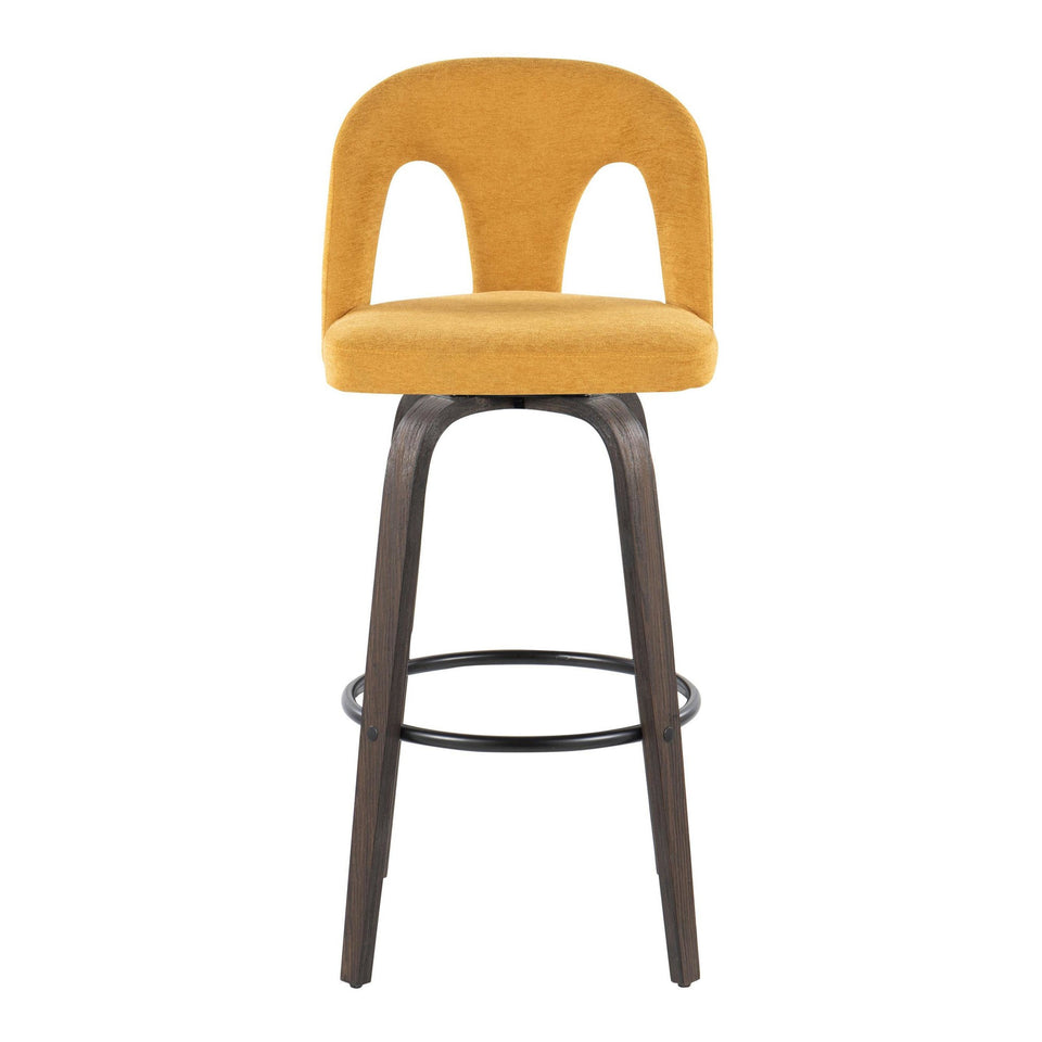 Ava Upholstered 30" Fixed-Height Barstool - Set of 2