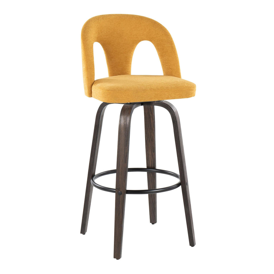 Ava Upholstered 30" Fixed-Height Barstool - Set of 2