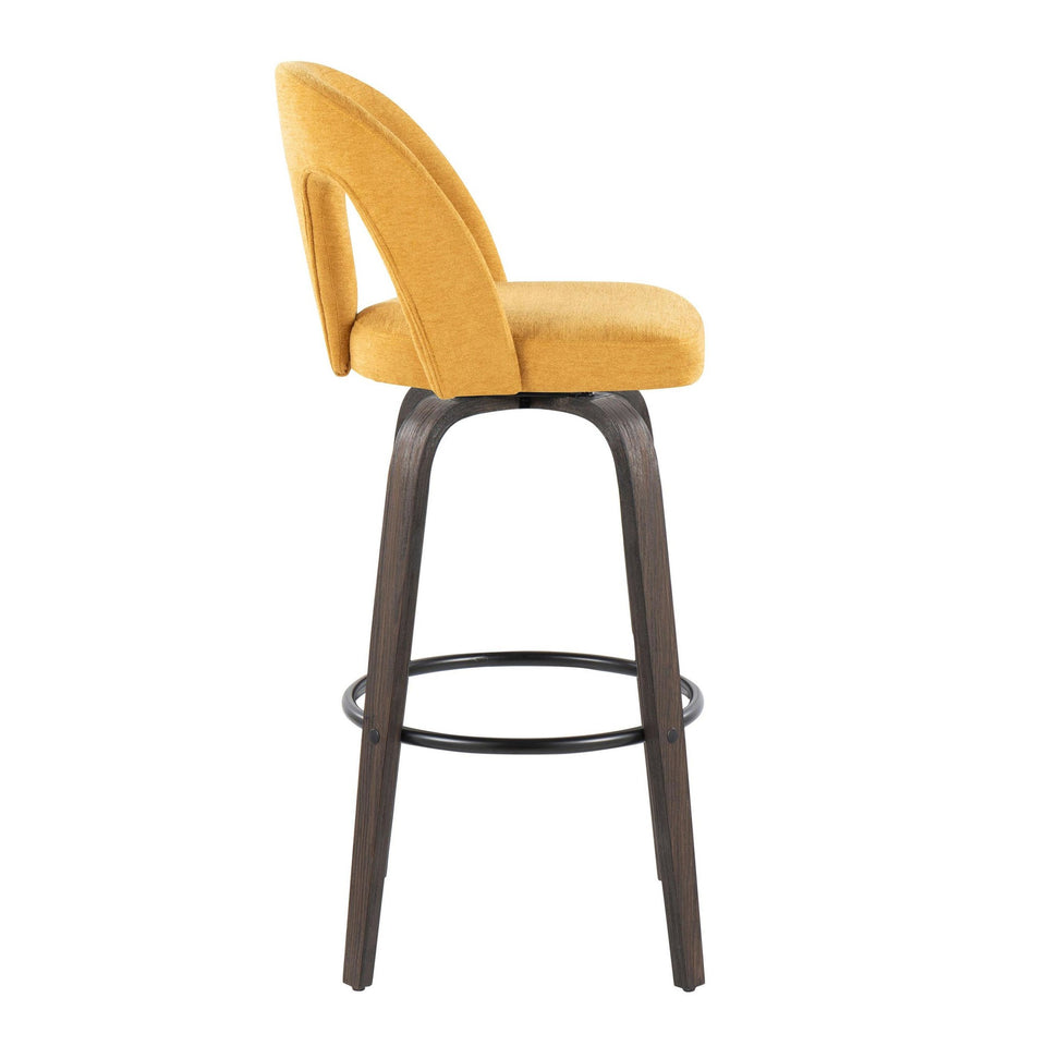 Ava Upholstered 30" Fixed-Height Barstool - Set of 2
