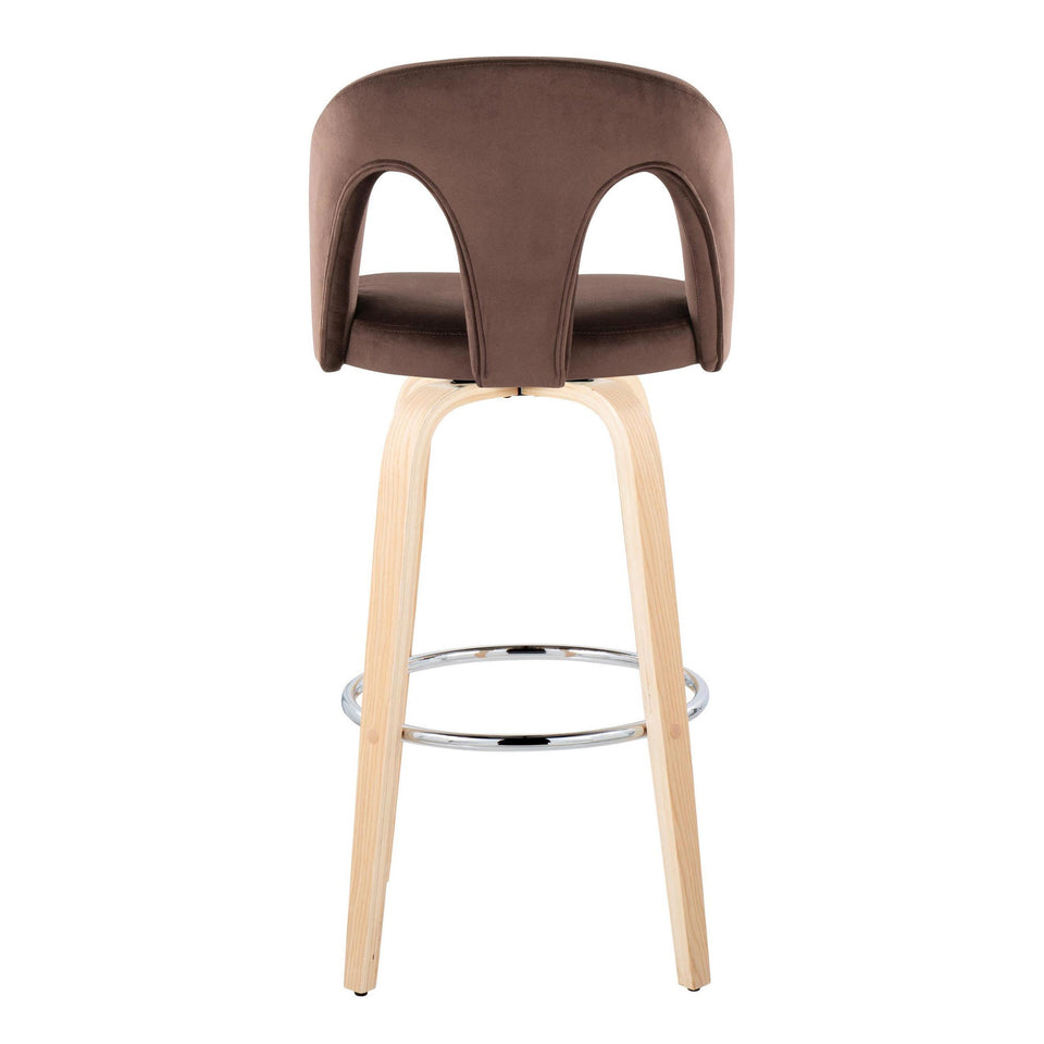 Ava Upholstered 30" Fixed-Height Barstool - Set of 2
