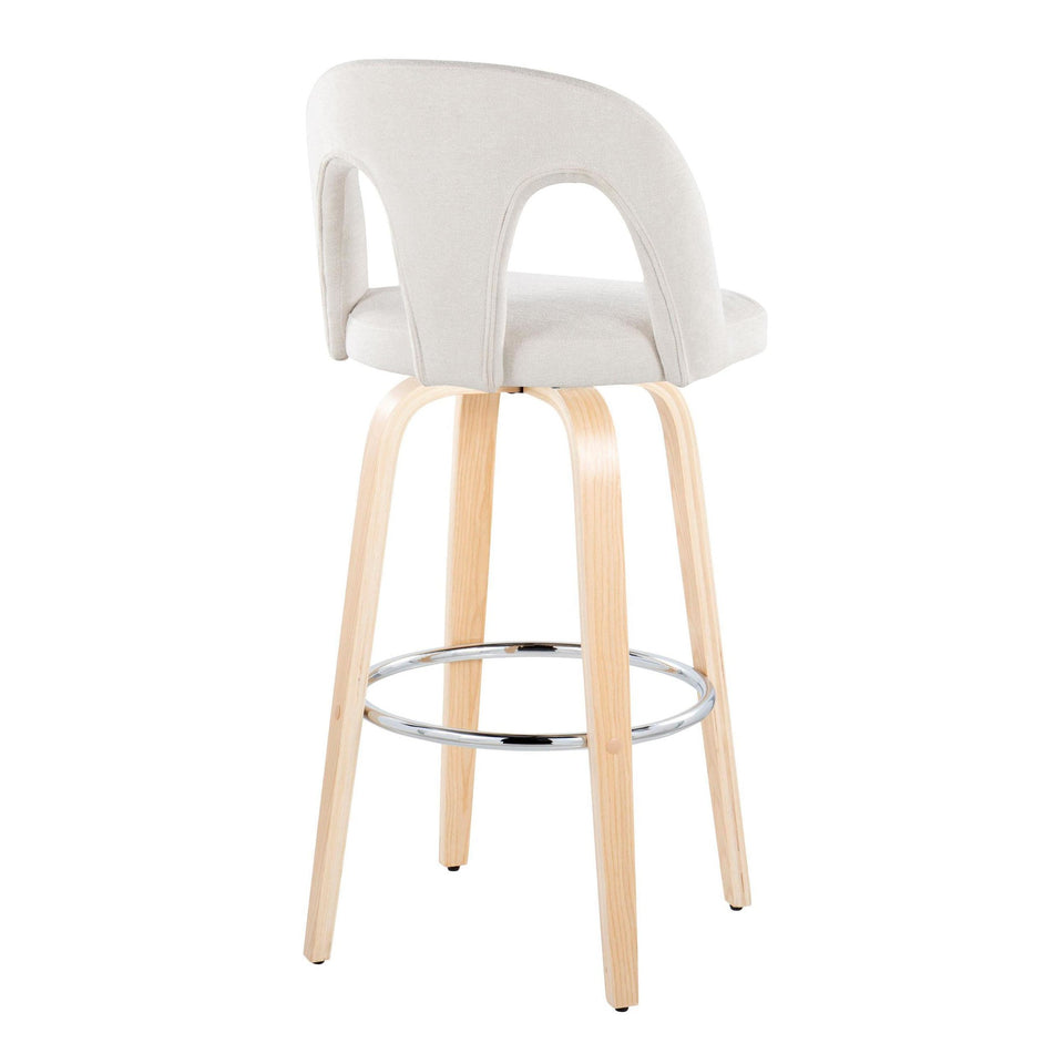 Ava Upholstered 30" Fixed-Height Barstool - Set of 2