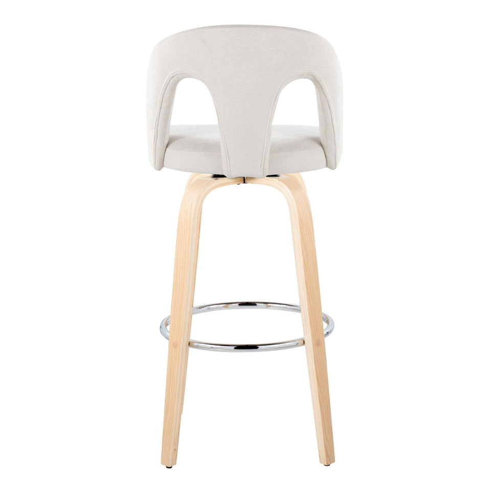 Ava Upholstered 30" Fixed-Height Barstool - Set of 2
