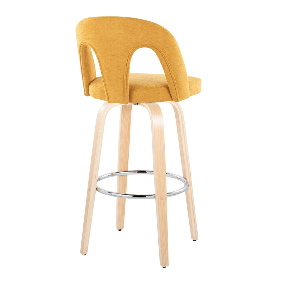 Ava Upholstered 30" Fixed-Height Barstool - Set of 2