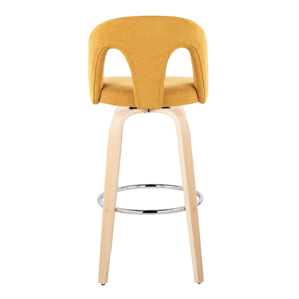 Ava Upholstered 30" Fixed-Height Barstool - Set of 2