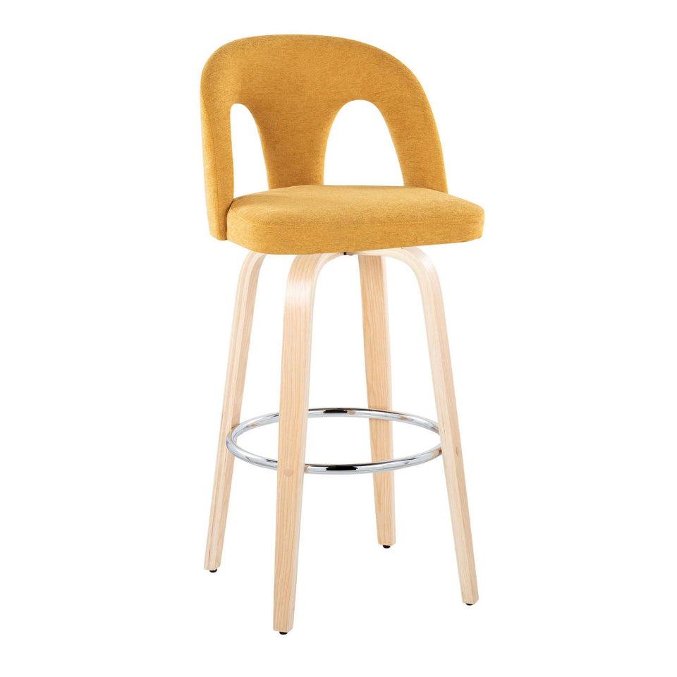 Ava Upholstered 30" Fixed-Height Barstool - Set of 2