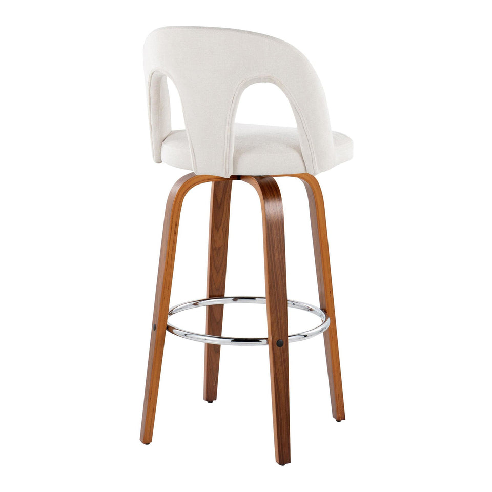 Ava Upholstered 30" Fixed-Height Barstool - Set of 2