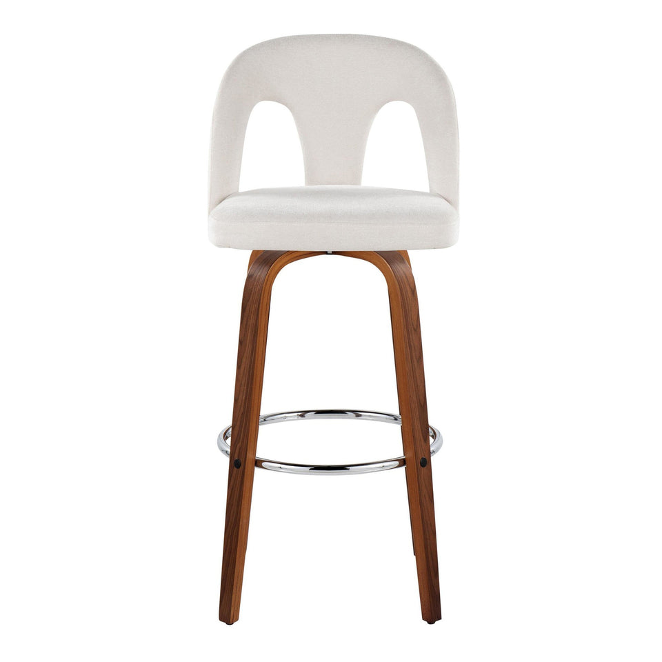 Ava Upholstered 30" Fixed-Height Barstool - Set of 2
