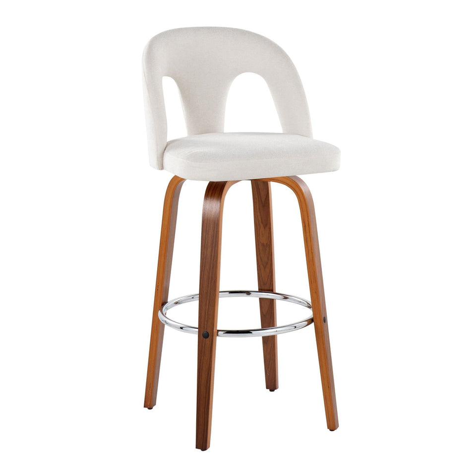 Ava Upholstered 30" Fixed-Height Barstool - Set of 2