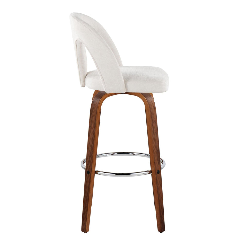 Ava Upholstered 30" Fixed-Height Barstool - Set of 2