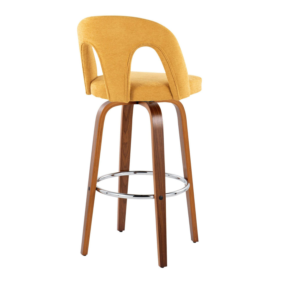Ava Upholstered 30" Fixed-Height Barstool - Set of 2
