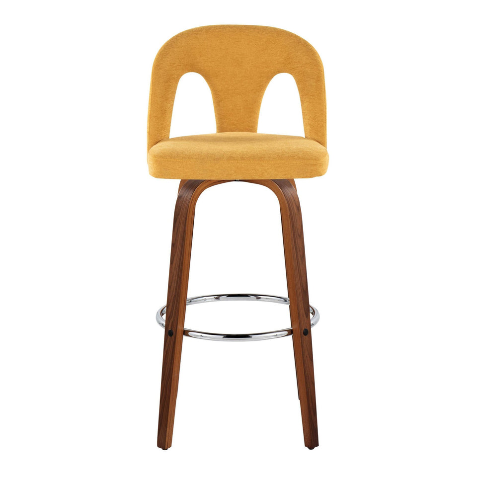 Ava Upholstered 30" Fixed-Height Barstool - Set of 2