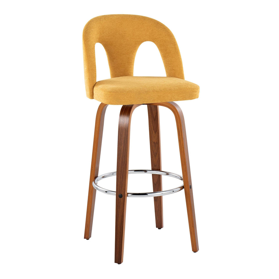 Ava Upholstered 30" Fixed-Height Barstool - Set of 2