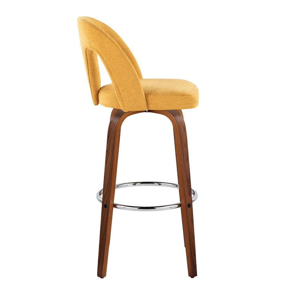 Ava Upholstered 30" Fixed-Height Barstool - Set of 2