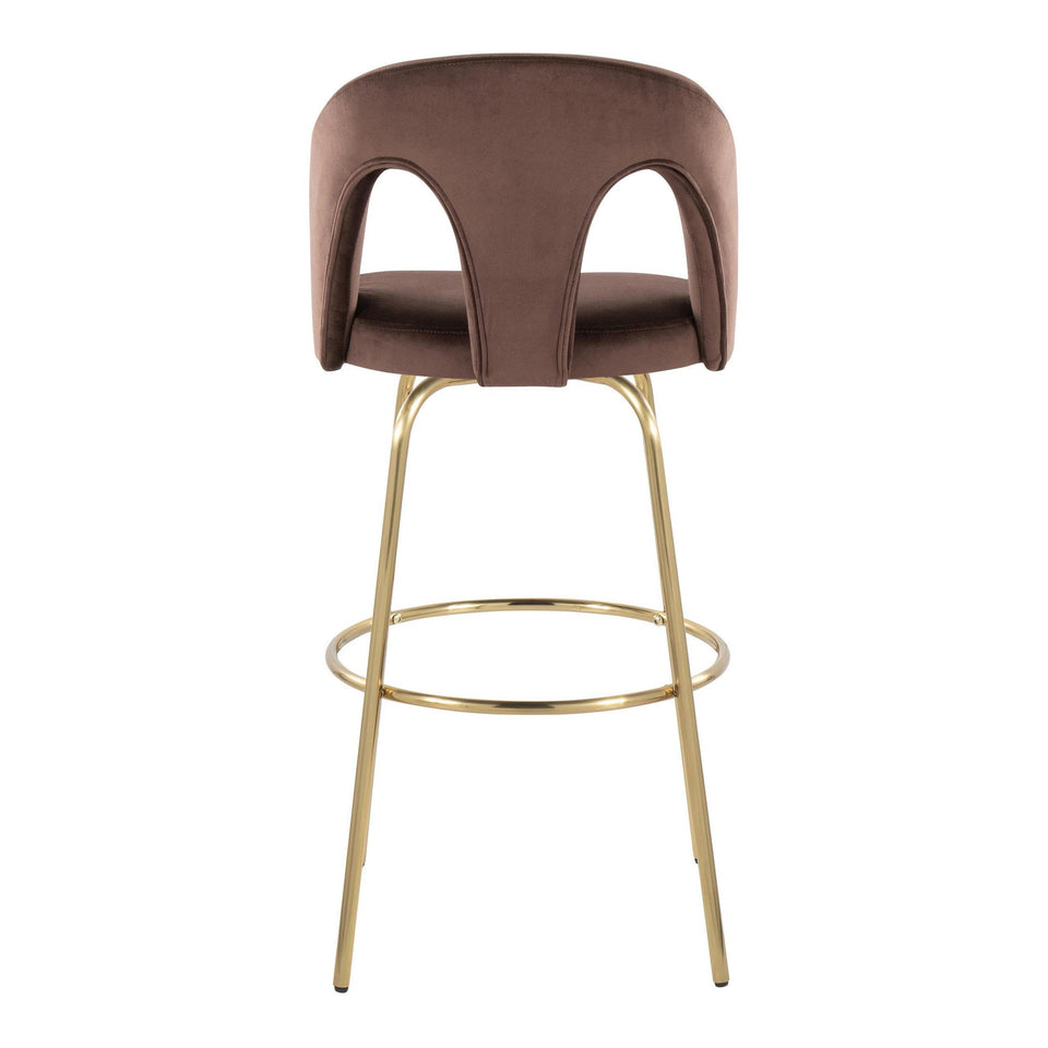 Ava Upholstered 30" Fixed-Height Barstool - Set of 2